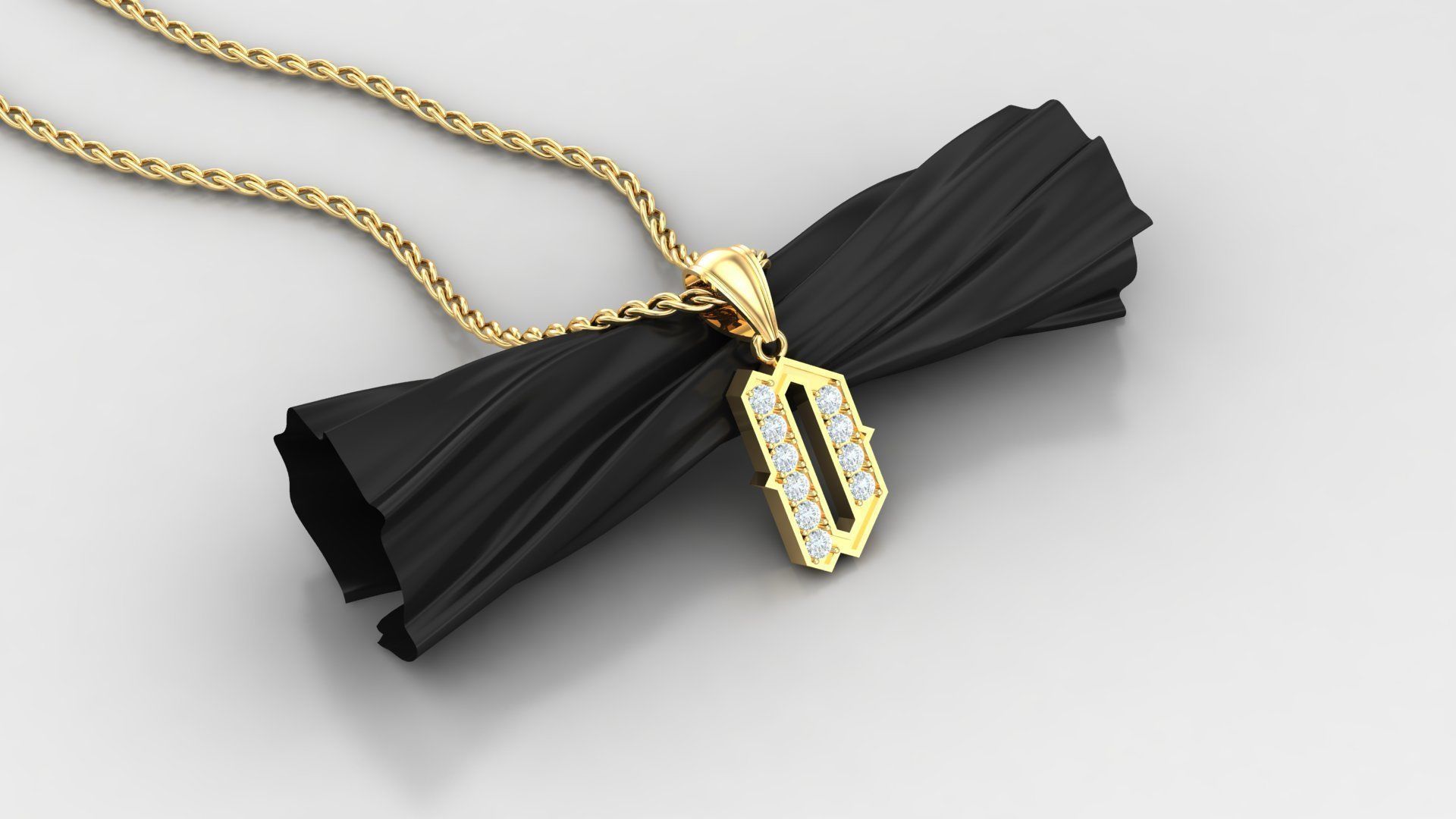 D Letter Pendant Alphabet Version 5 3D print model_1