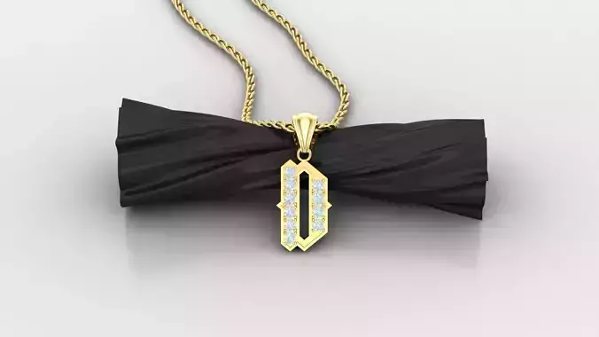 D Letter Pendant Alphabet Version 5 3D print model