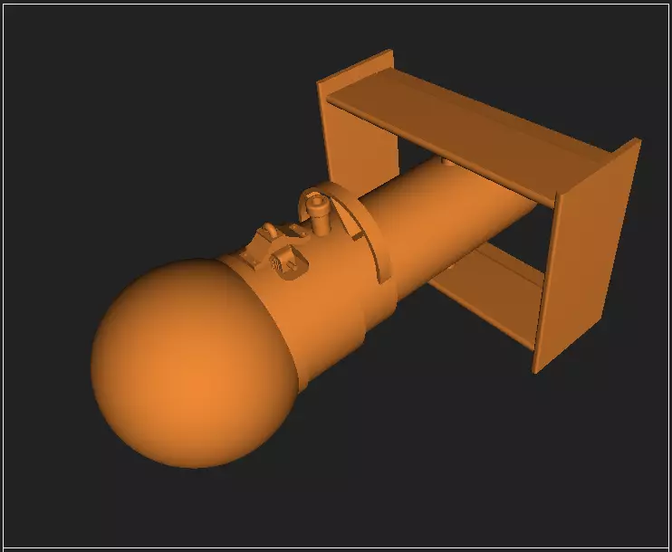 German bouncing bomb Kurt ver 01 3D model