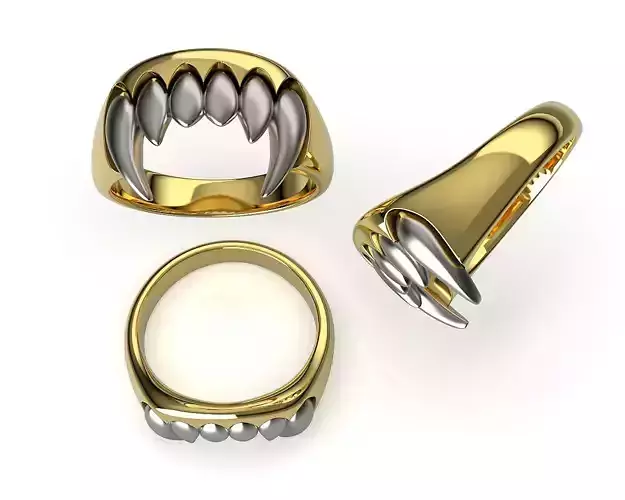 Vampire Fang Teeth Ring