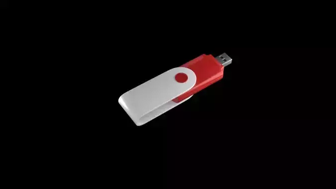 Red and White Pendrive