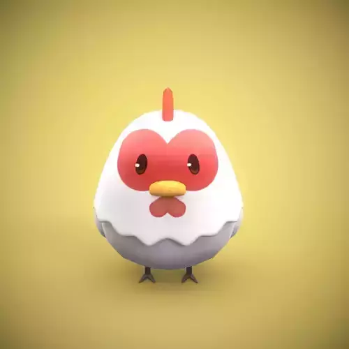 Low Poly Chicken 3D model