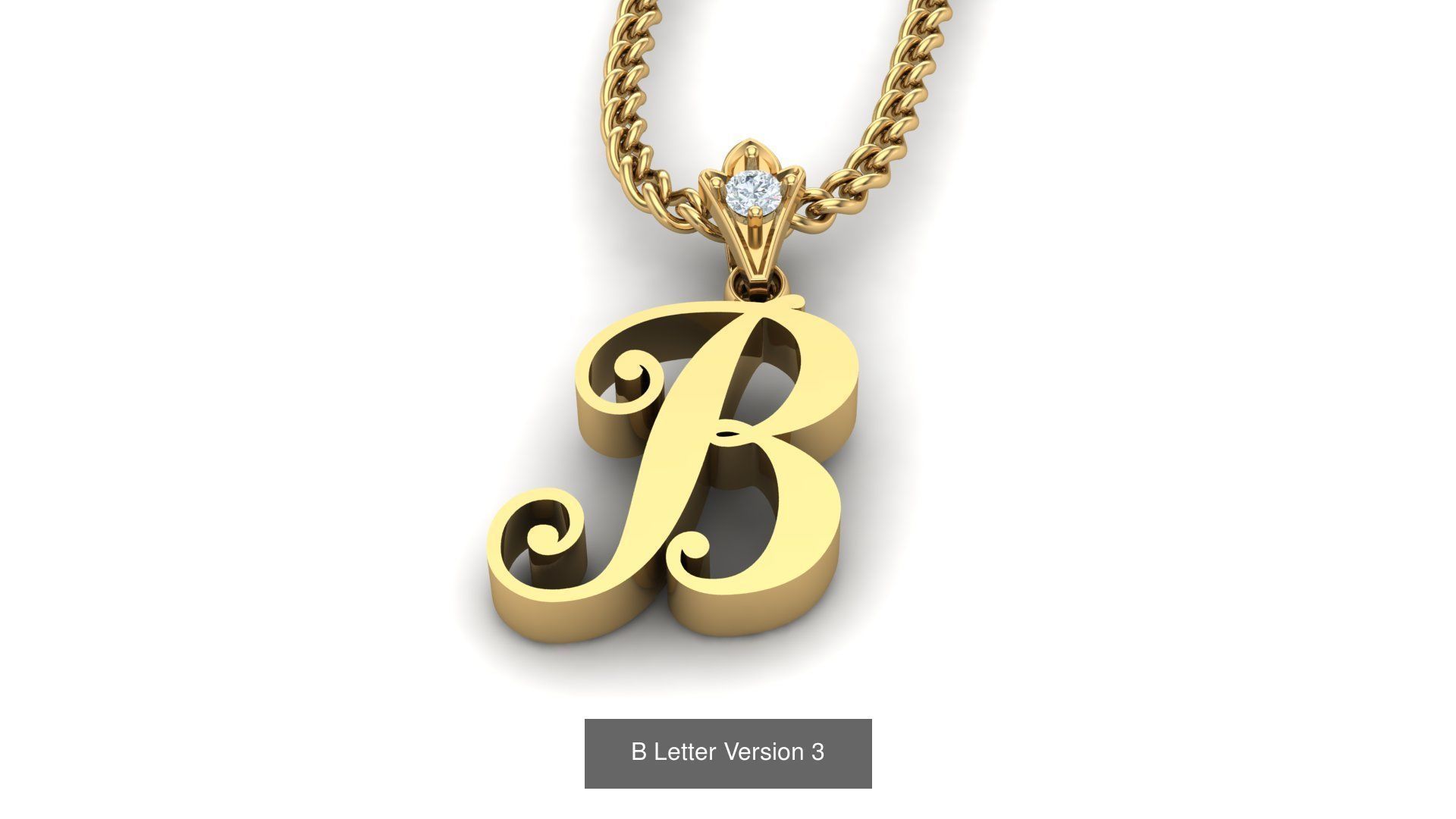 Album Alphabet Letter English Pendant Version 3 3D Model Collection_28