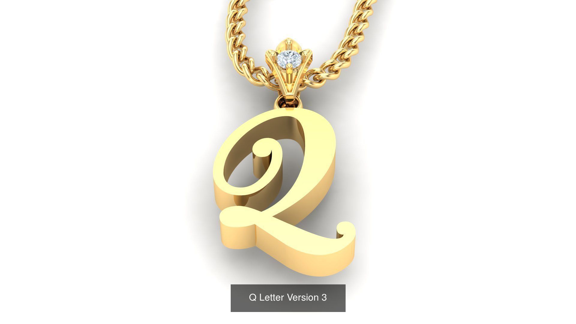 Album Alphabet Letter English Pendant Version 3 3D Model Collection_13