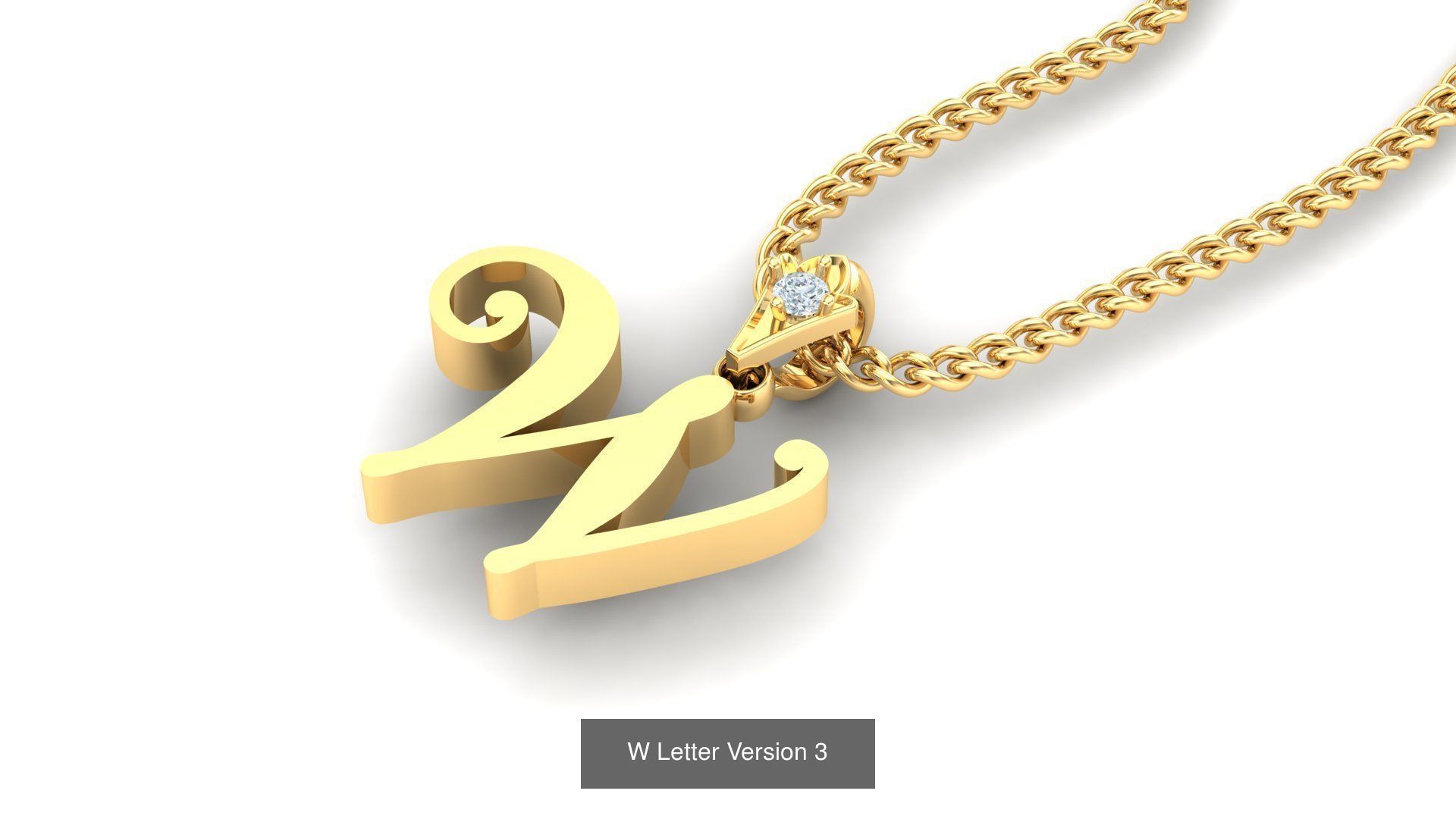 Album Alphabet Letter English Pendant Version 3 3D Model Collection_7