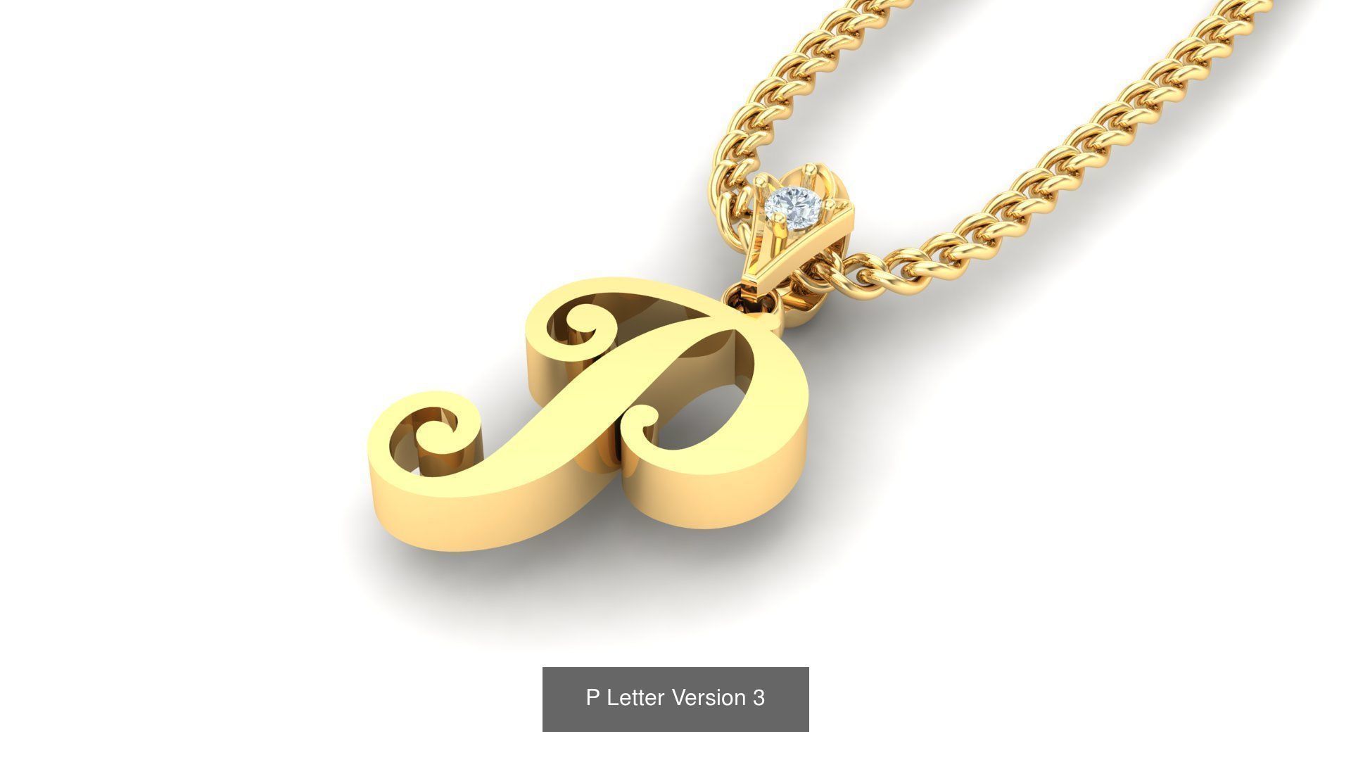 Album Alphabet Letter English Pendant Version 3 3D Model Collection_14