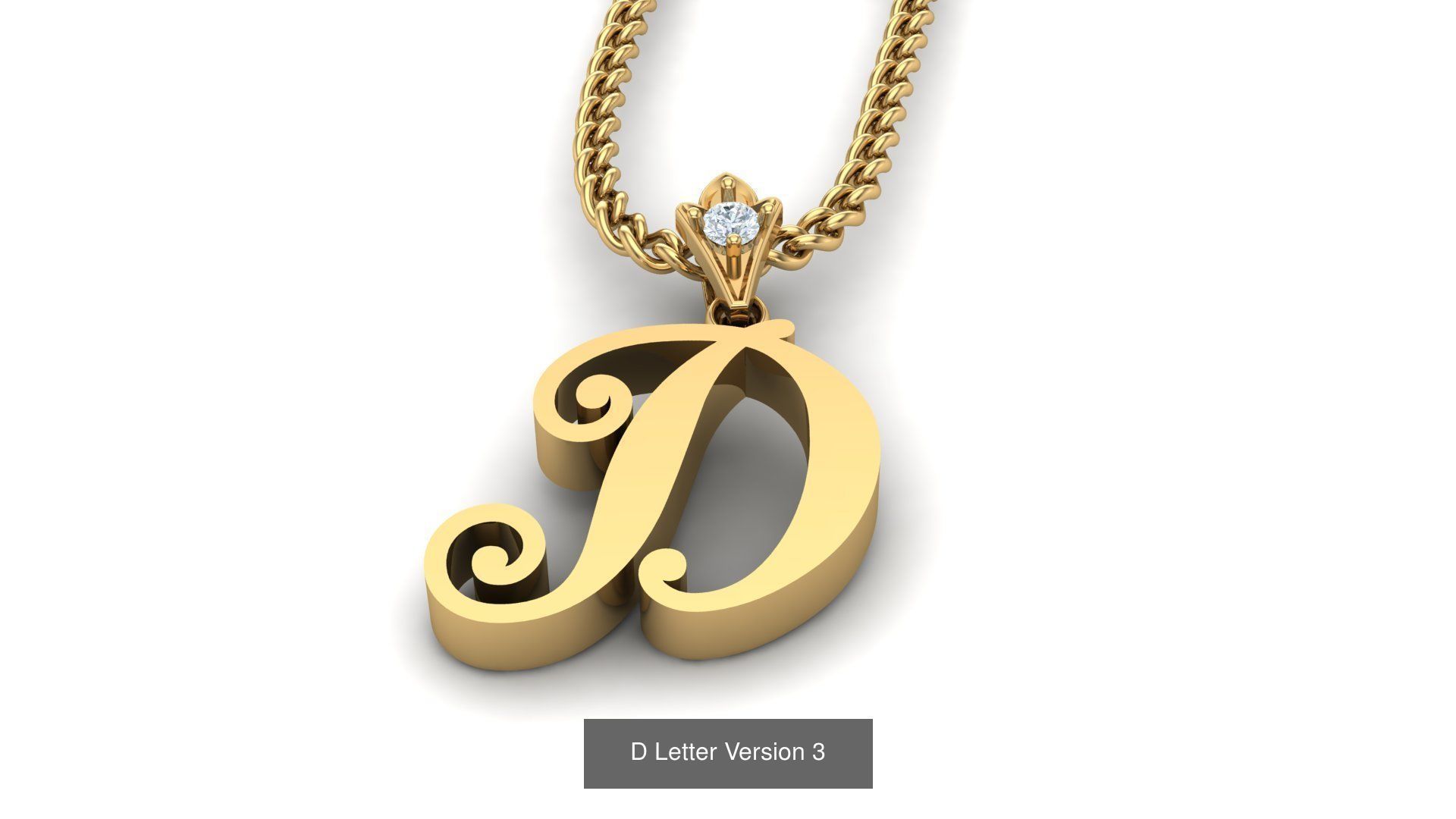 Album Alphabet Letter English Pendant Version 3 3D Model Collection_26