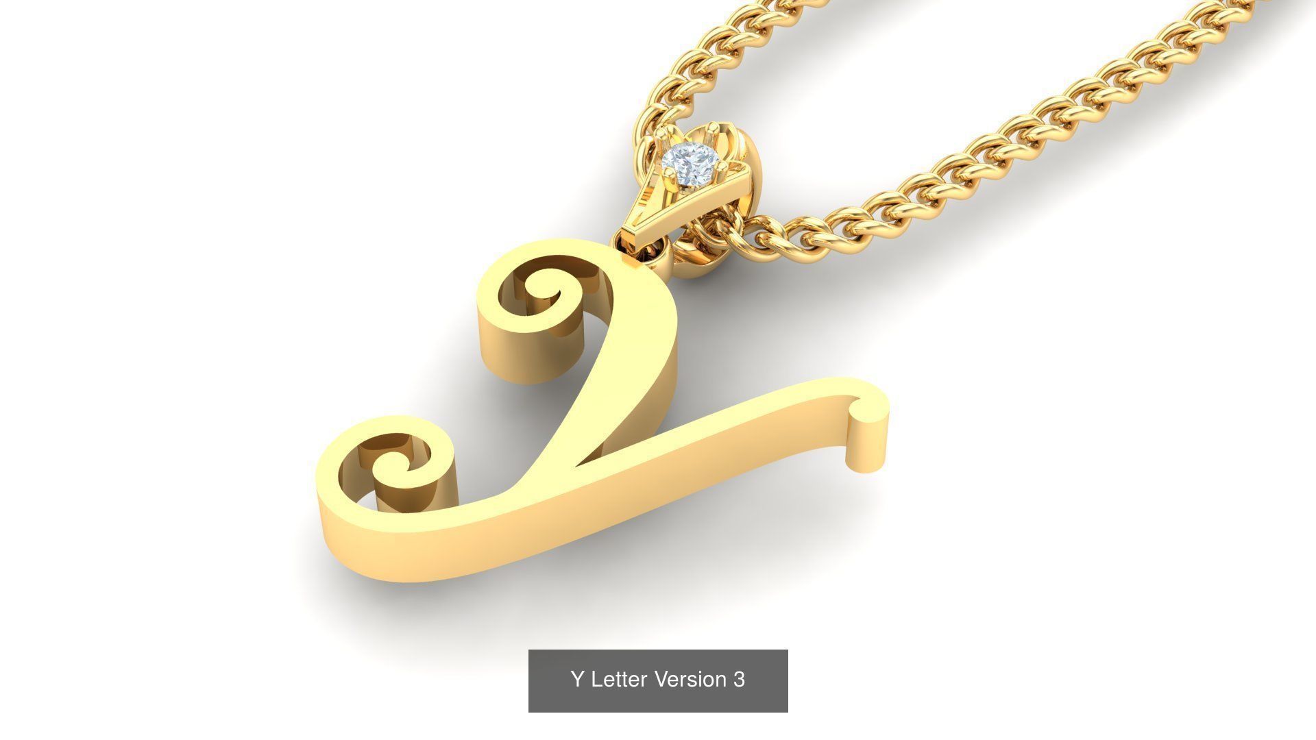 Album Alphabet Letter English Pendant Version 3 3D Model Collection_5
