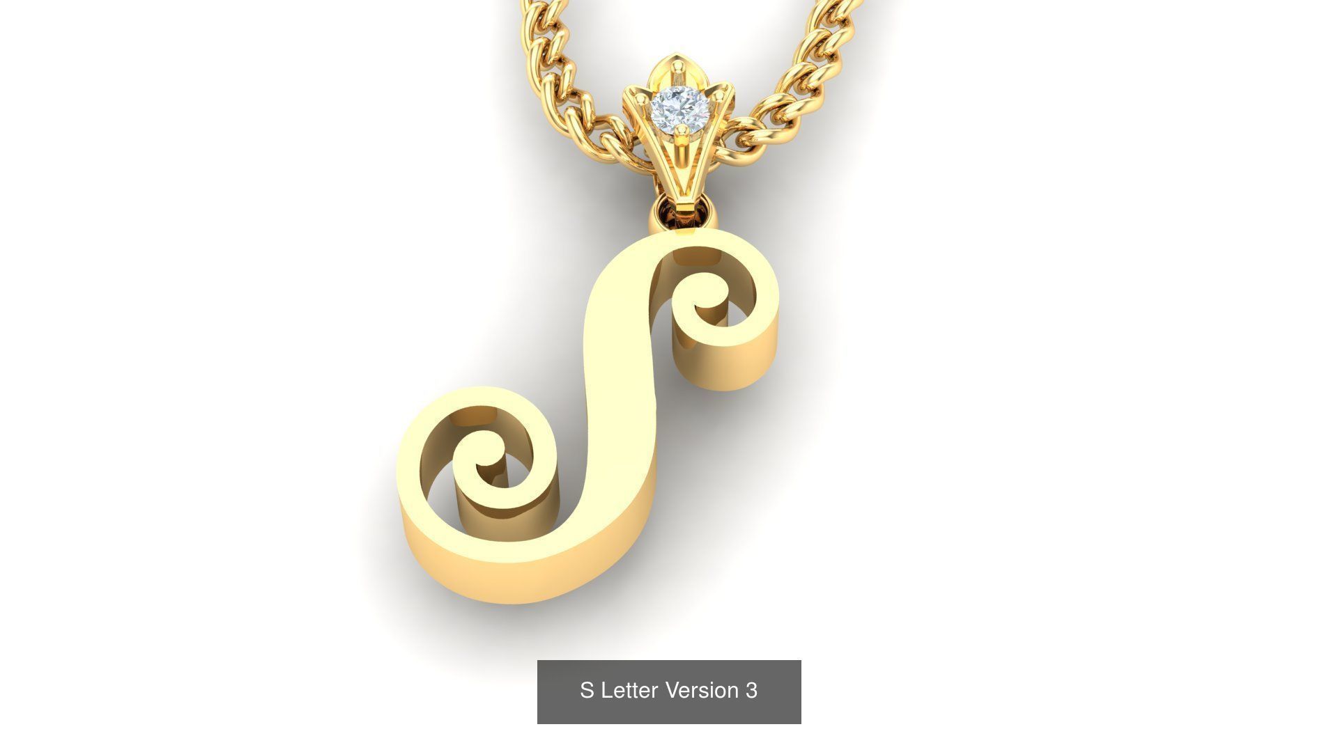 Album Alphabet Letter English Pendant Version 3 3D Model Collection_11