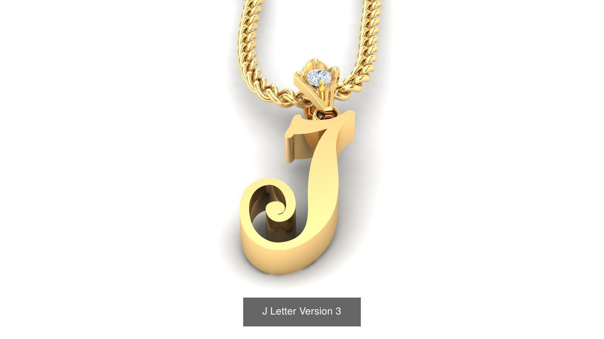 Album Alphabet Letter English Pendant Version 3 3D Model Collection_20