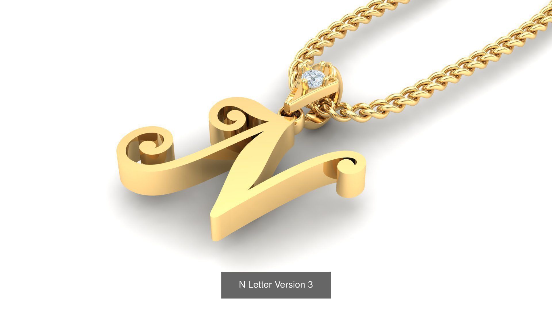 Album Alphabet Letter English Pendant Version 3 3D Model Collection_16