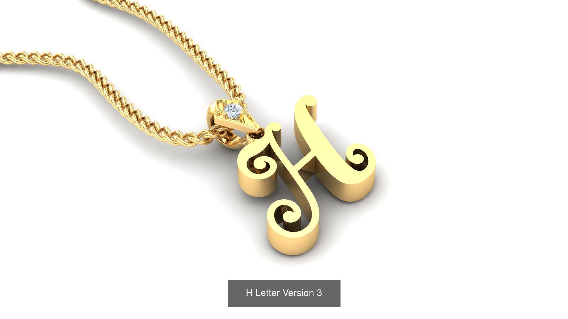 Album Alphabet Letter English Pendant Version 3 3D Model Collection_22