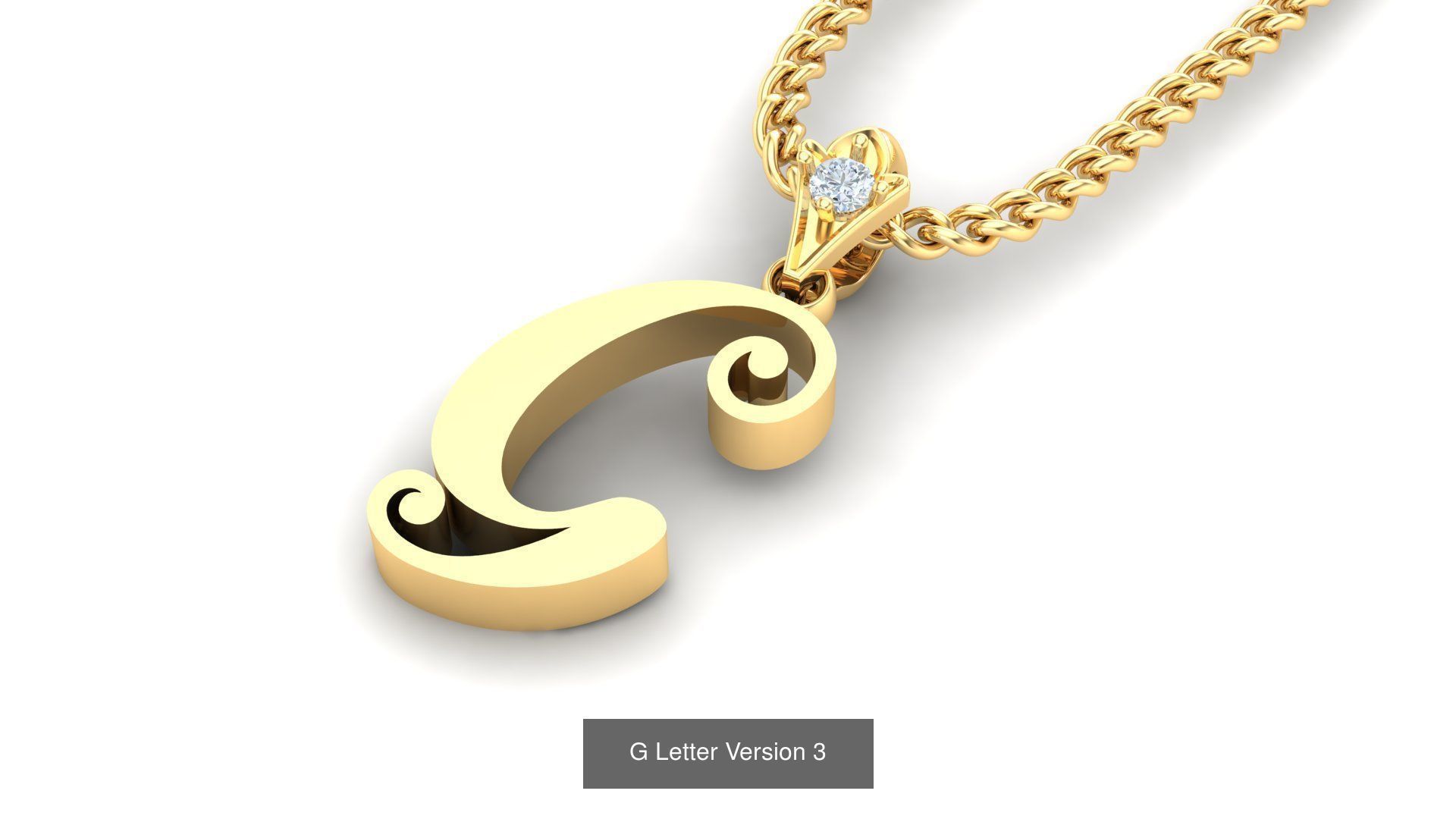 Album Alphabet Letter English Pendant Version 3 3D Model Collection_23