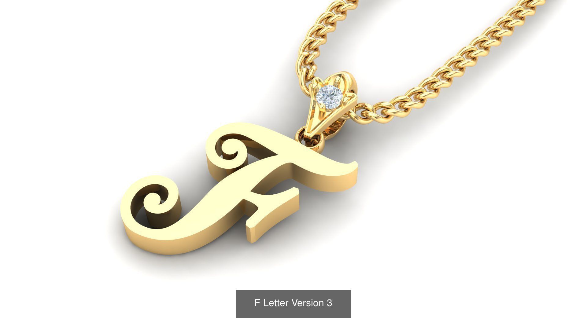 Album Alphabet Letter English Pendant Version 3 3D Model Collection_24