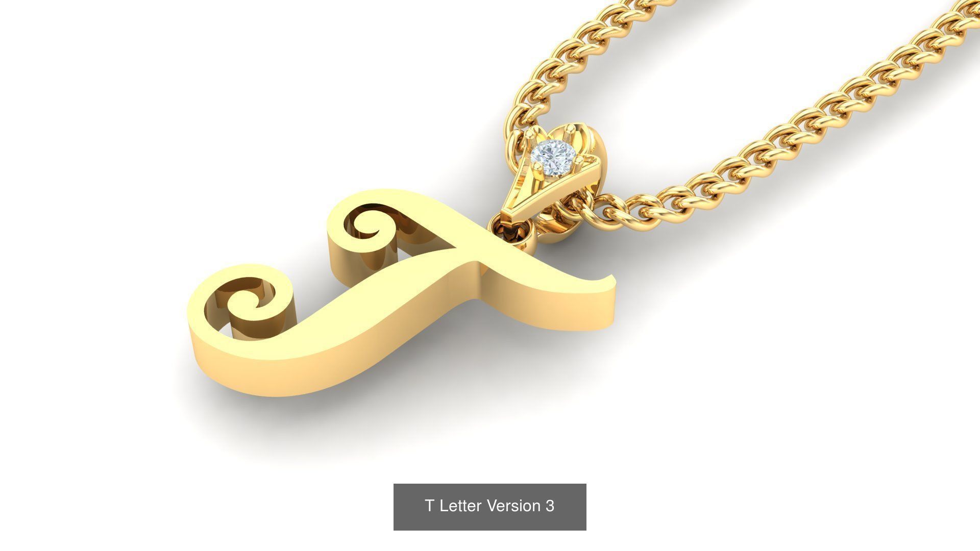 Album Alphabet Letter English Pendant Version 3 3D Model Collection_10