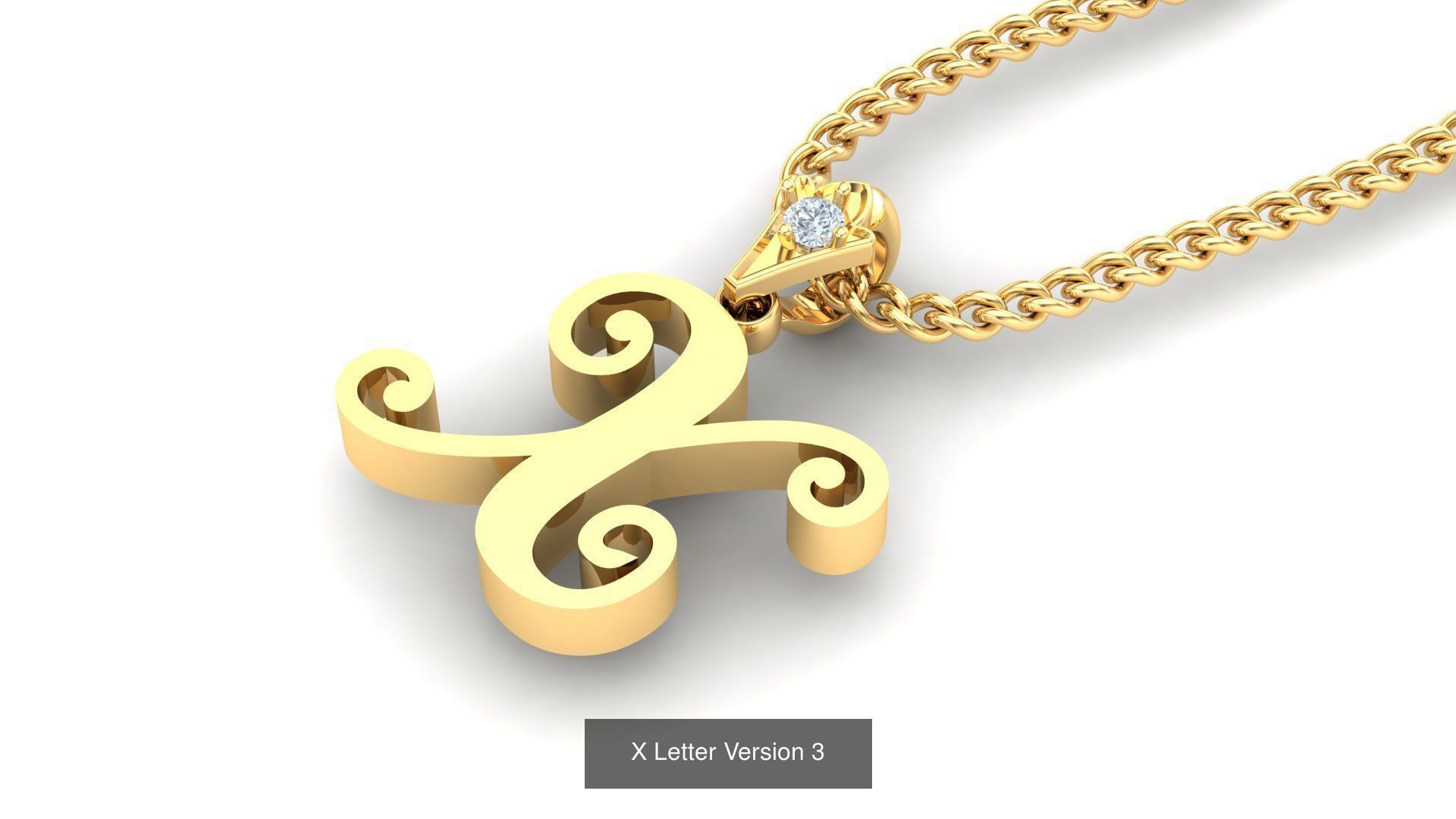 Album Alphabet Letter English Pendant Version 3 3D Model Collection_6