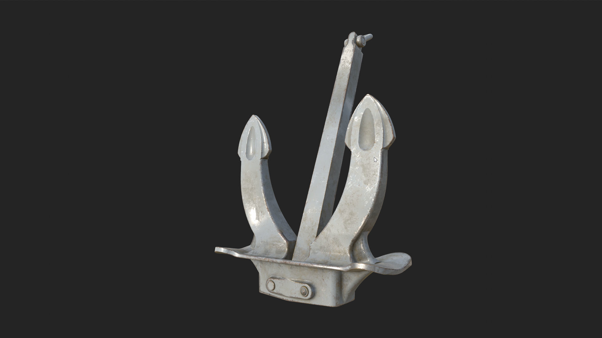 PBR 3D Model Props - Old Ship Anchor 3D model_16