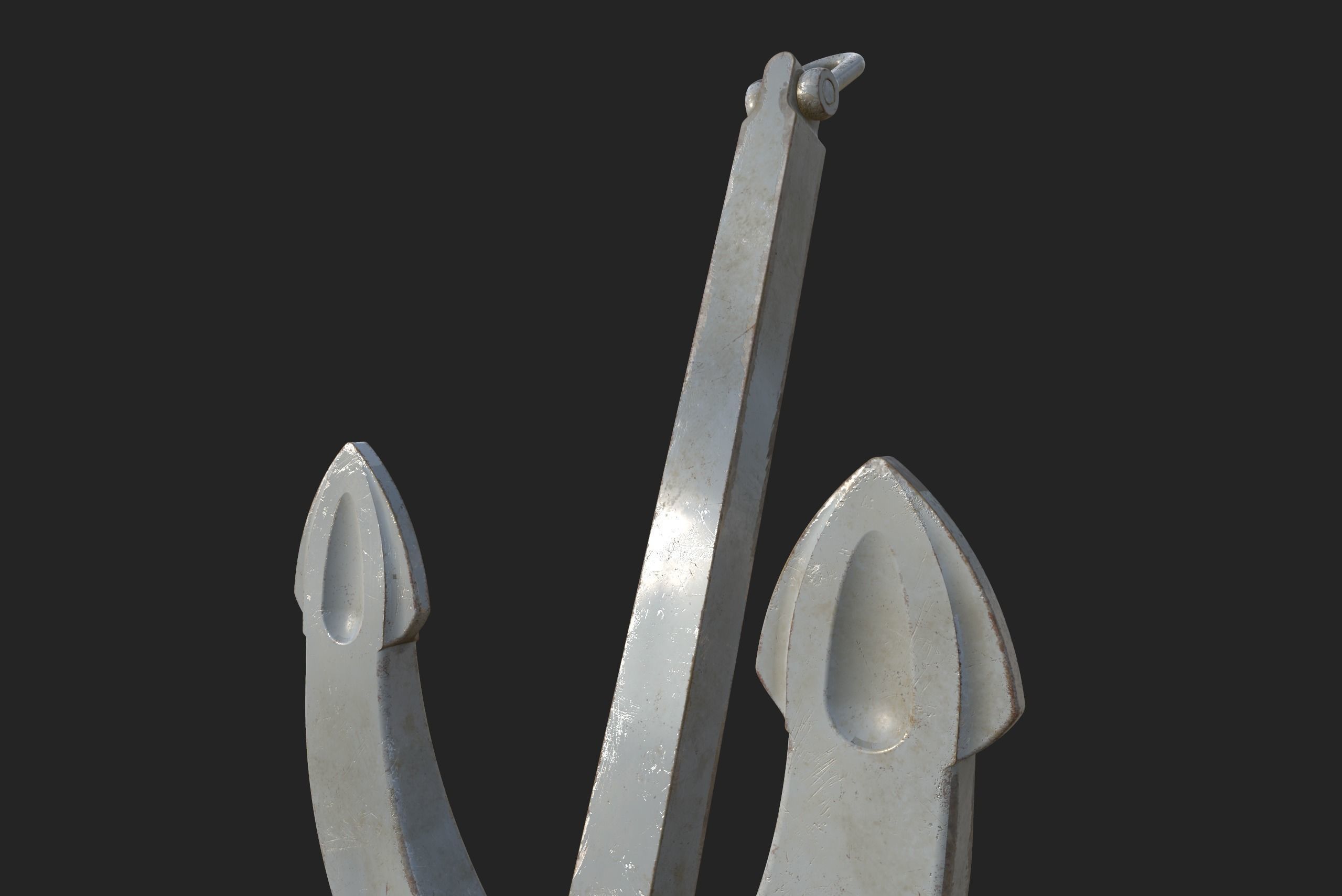 PBR 3D Model Props - Old Ship Anchor 3D model_6