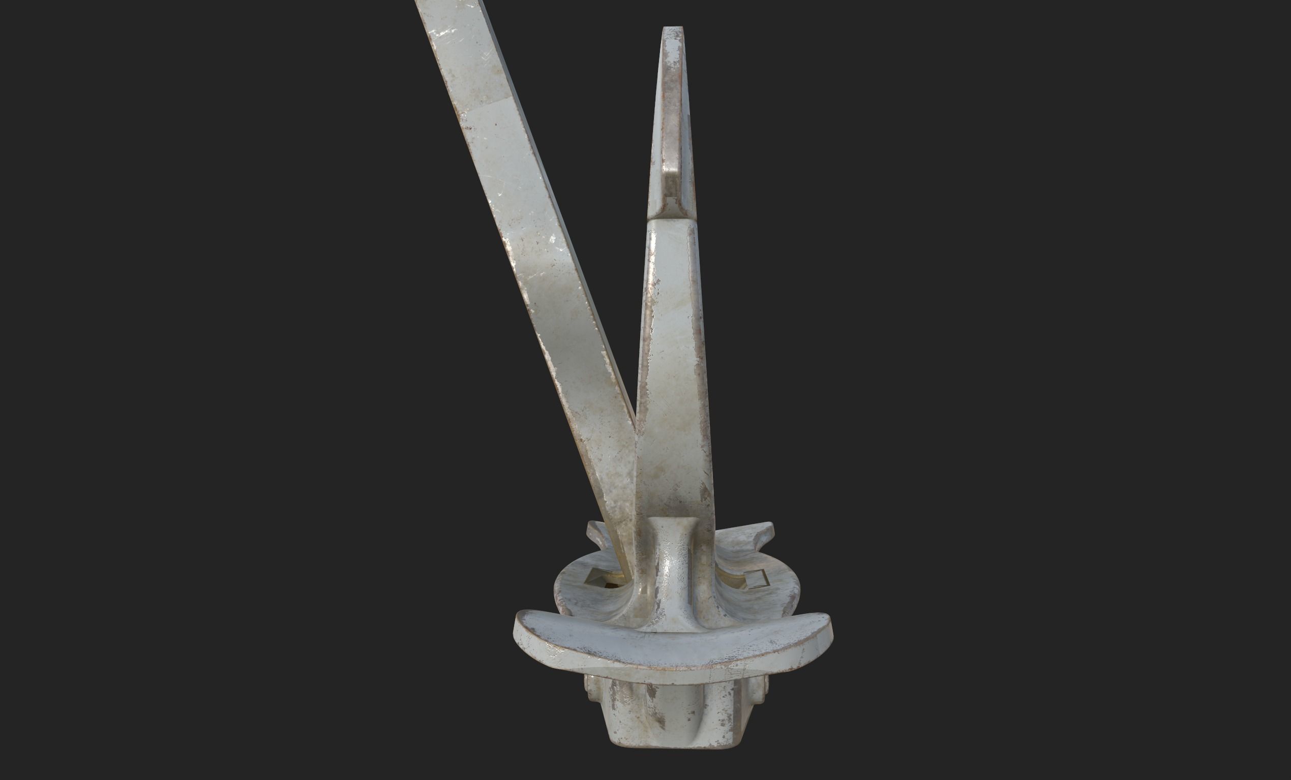PBR 3D Model Props - Old Ship Anchor 3D model_11