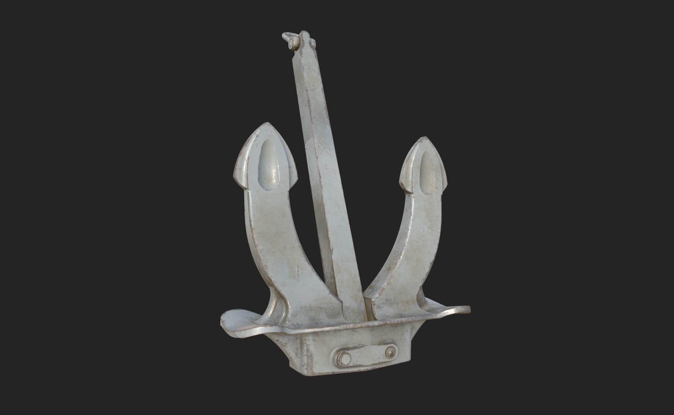 PBR 3D Model Props - Old Ship Anchor 3D model_13