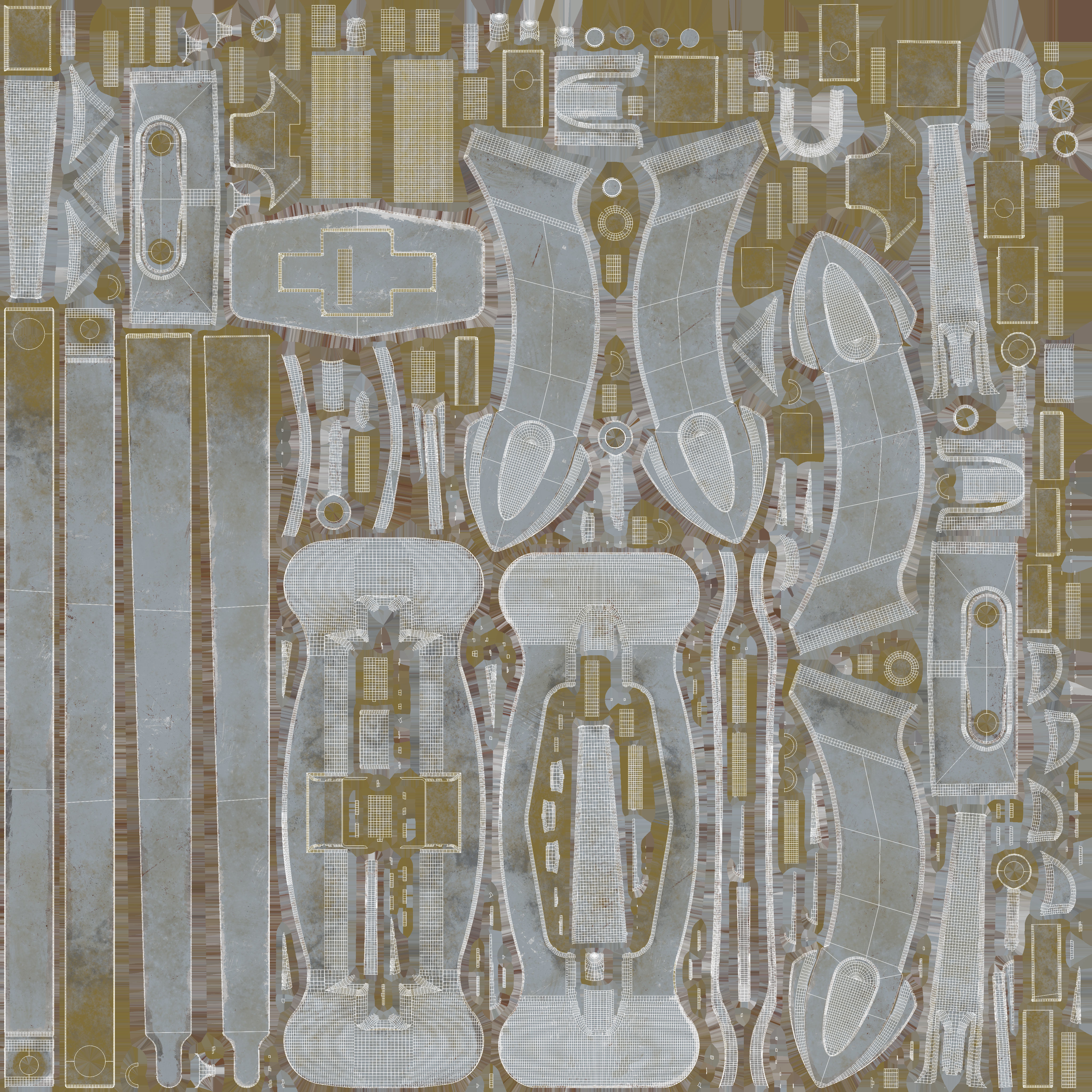 PBR 3D Model Props - Old Ship Anchor 3D model_23