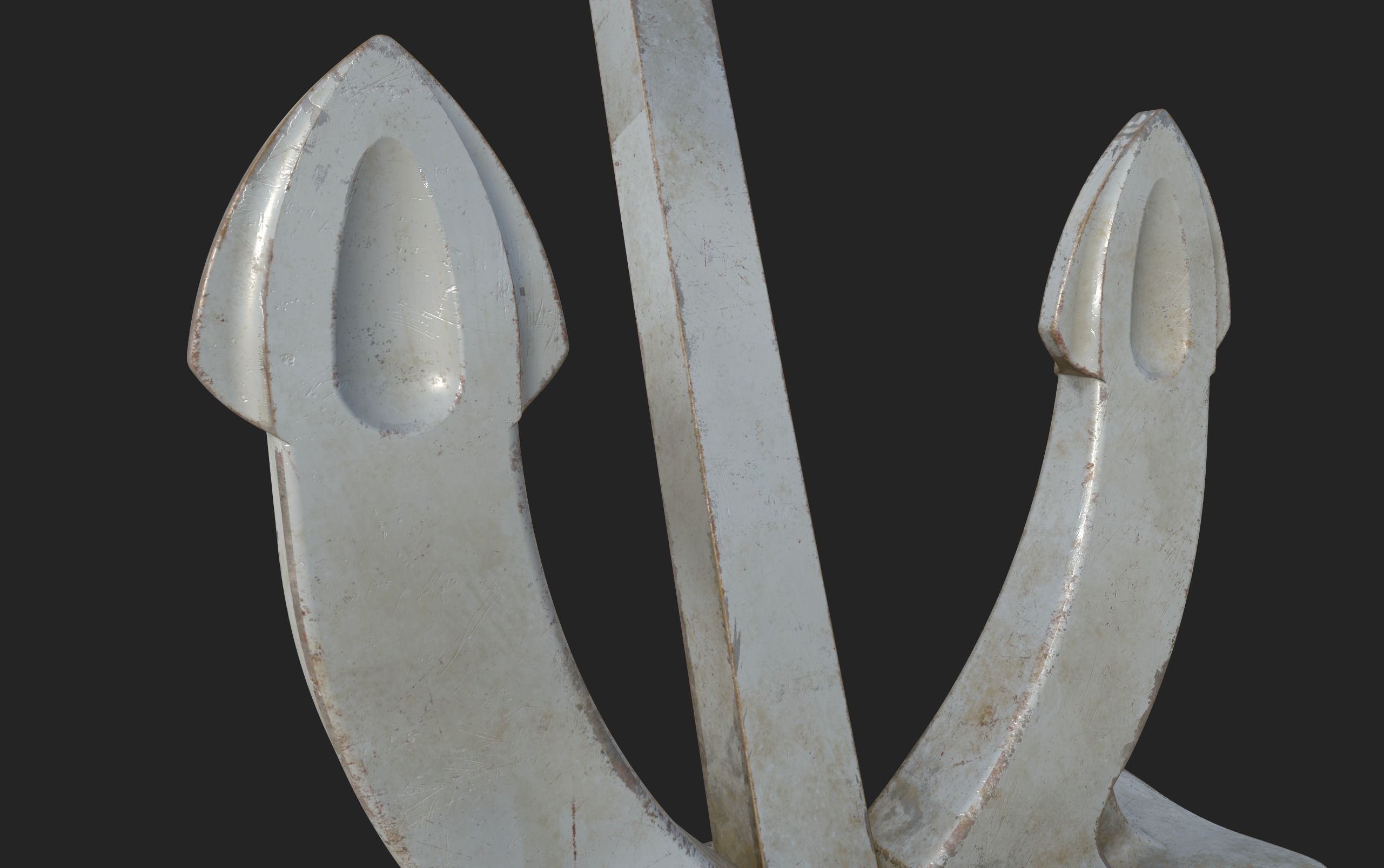 PBR 3D Model Props - Old Ship Anchor 3D model_5