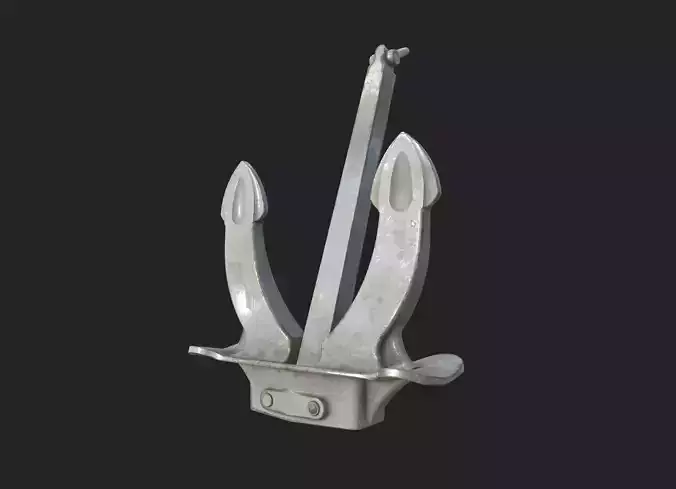 PBR 3D Model Props - Old Ship Anchor