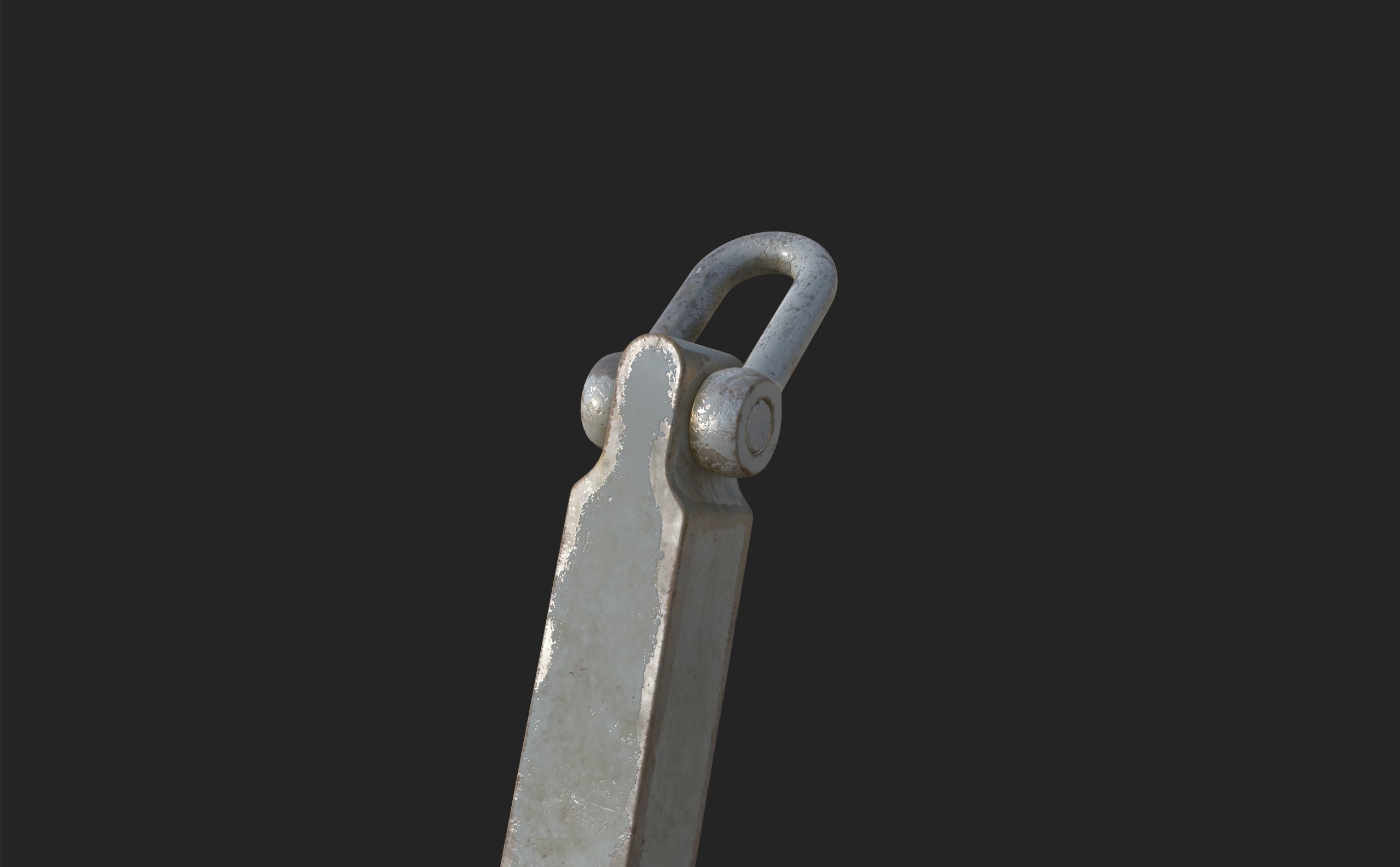 PBR 3D Model Props - Old Ship Anchor 3D model_7