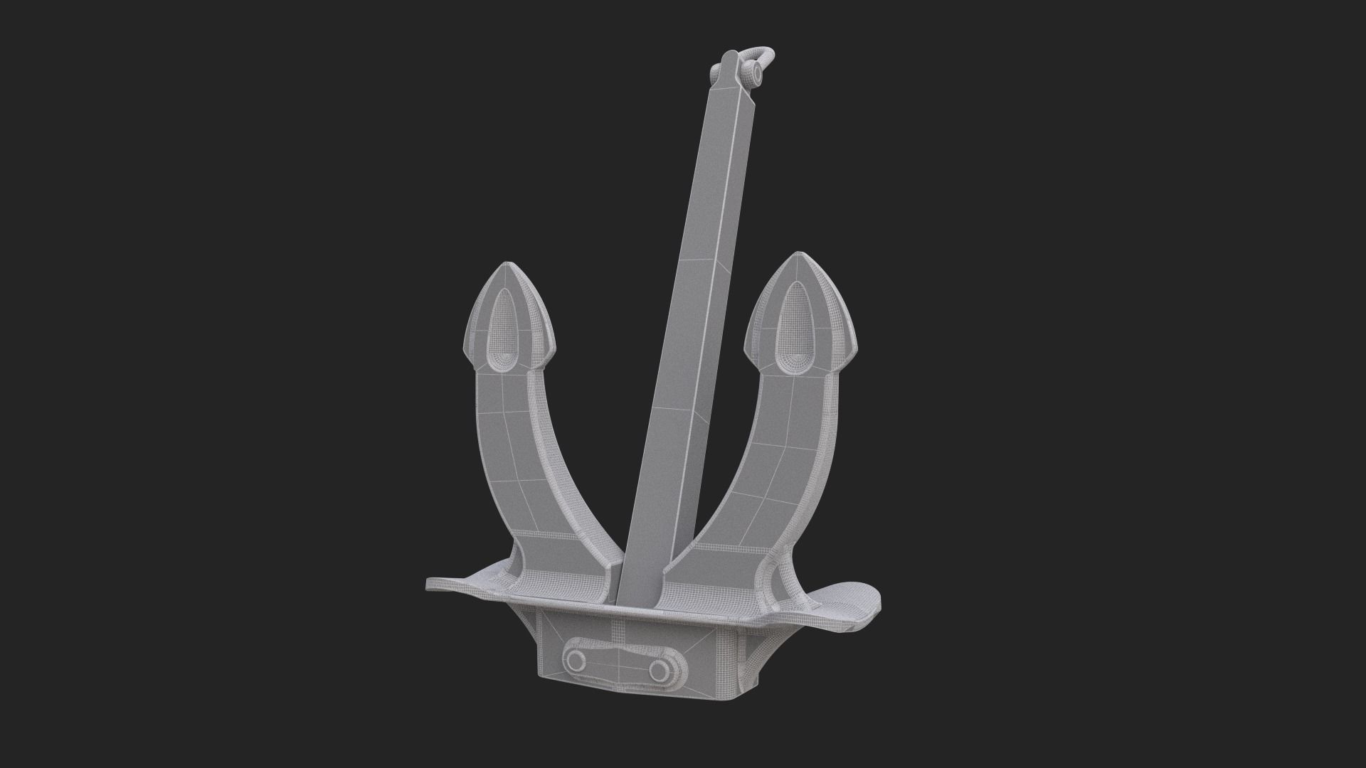 PBR 3D Model Props - Old Ship Anchor 3D model_18