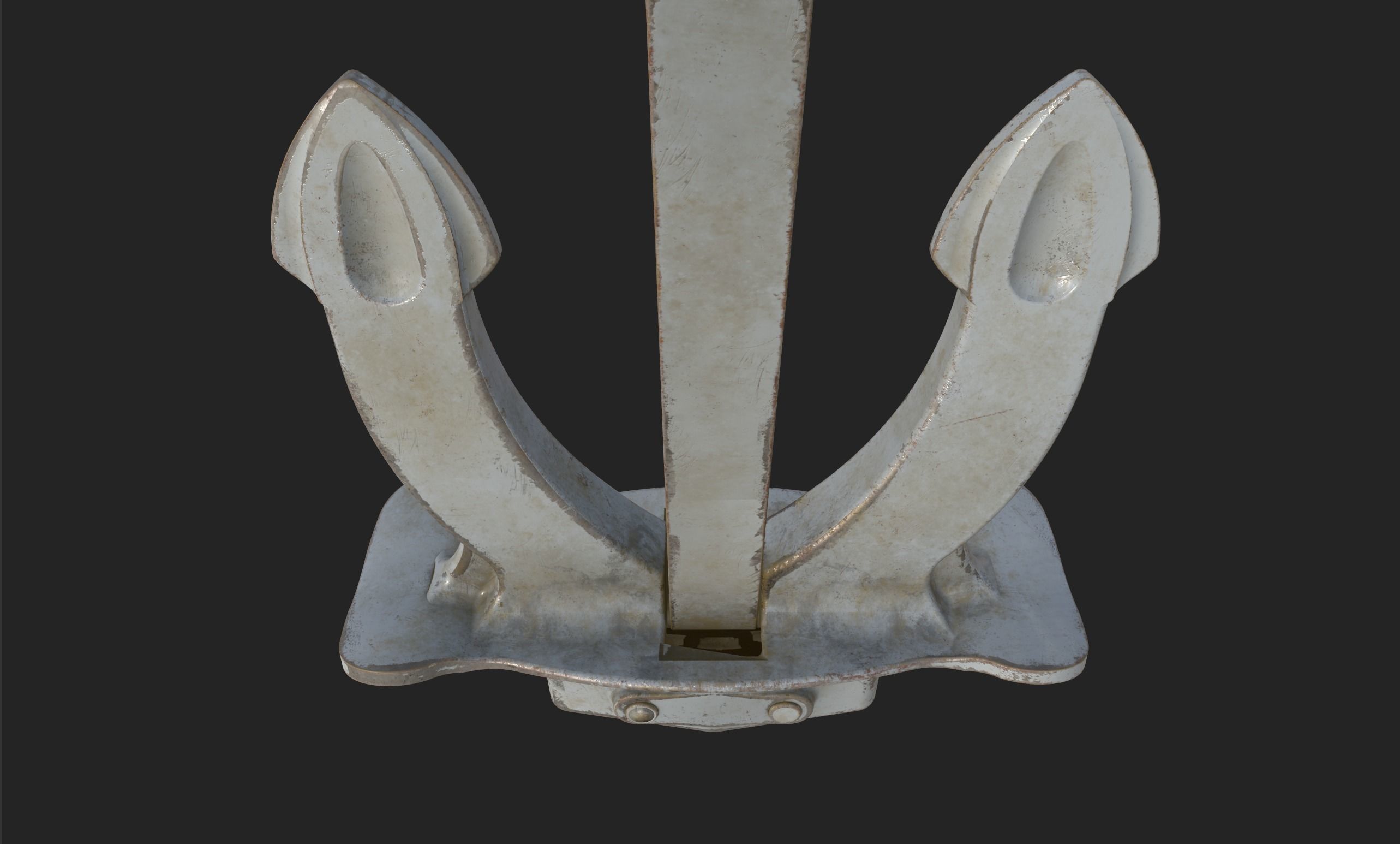 PBR 3D Model Props - Old Ship Anchor 3D model_9