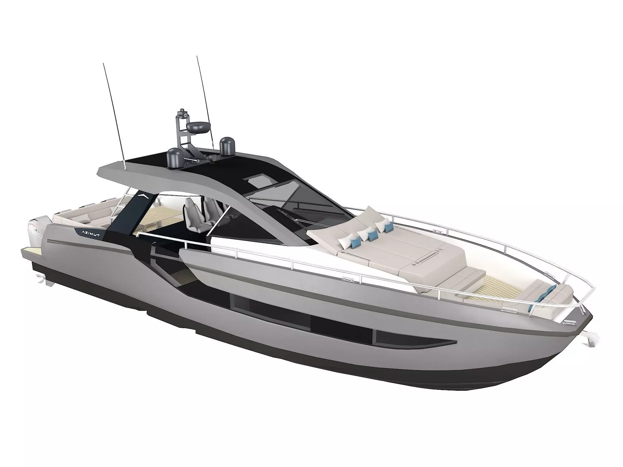 Motor Yacht Azimut Verve 47 3D model_0