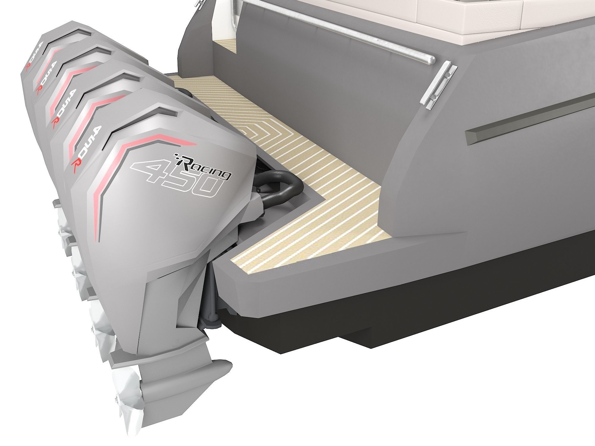 Motor Yacht Azimut Verve 47 3D model_8