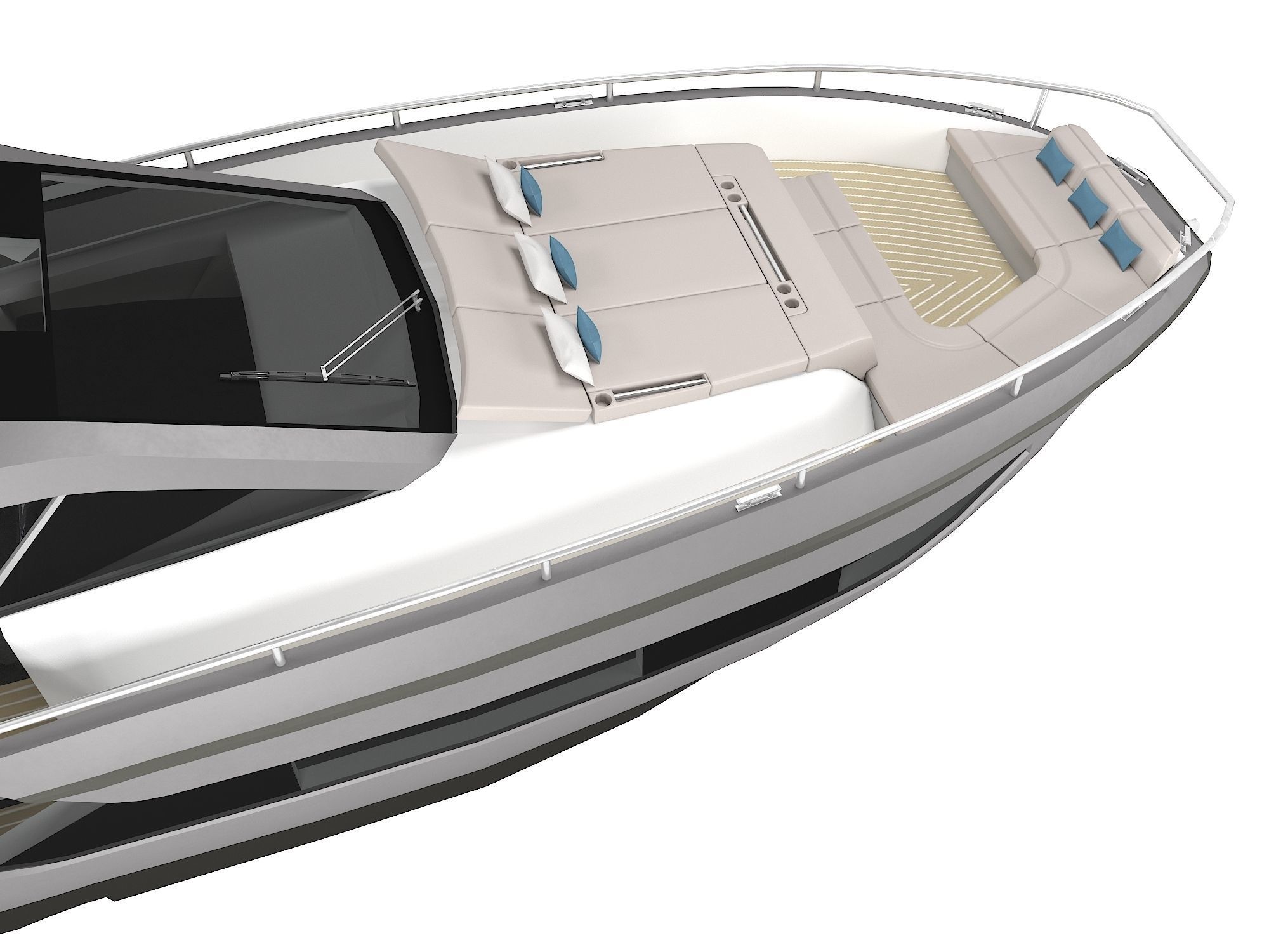 Motor Yacht Azimut Verve 47 3D model_7