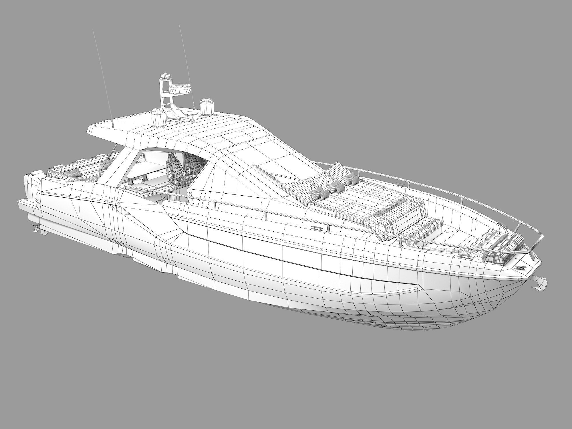 Motor Yacht Azimut Verve 47 3D model_11