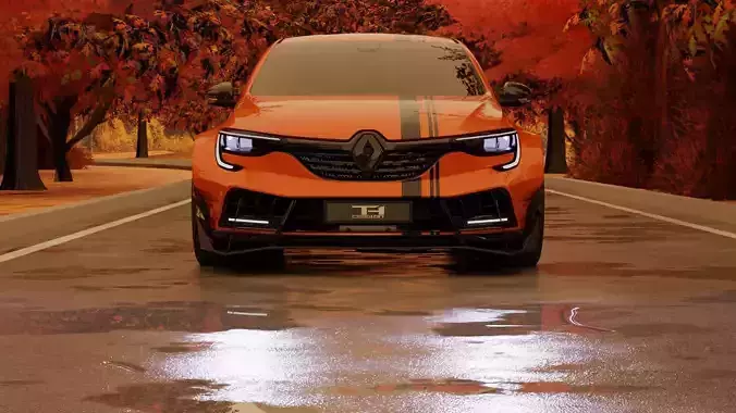 Renault Arkana Widebody Rigged 3D model