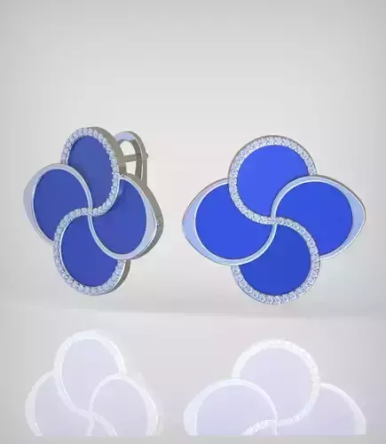 Earring model 0365 3D printable model10 3D print model