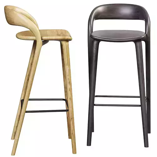 Bar stool Lugano oak natural tone