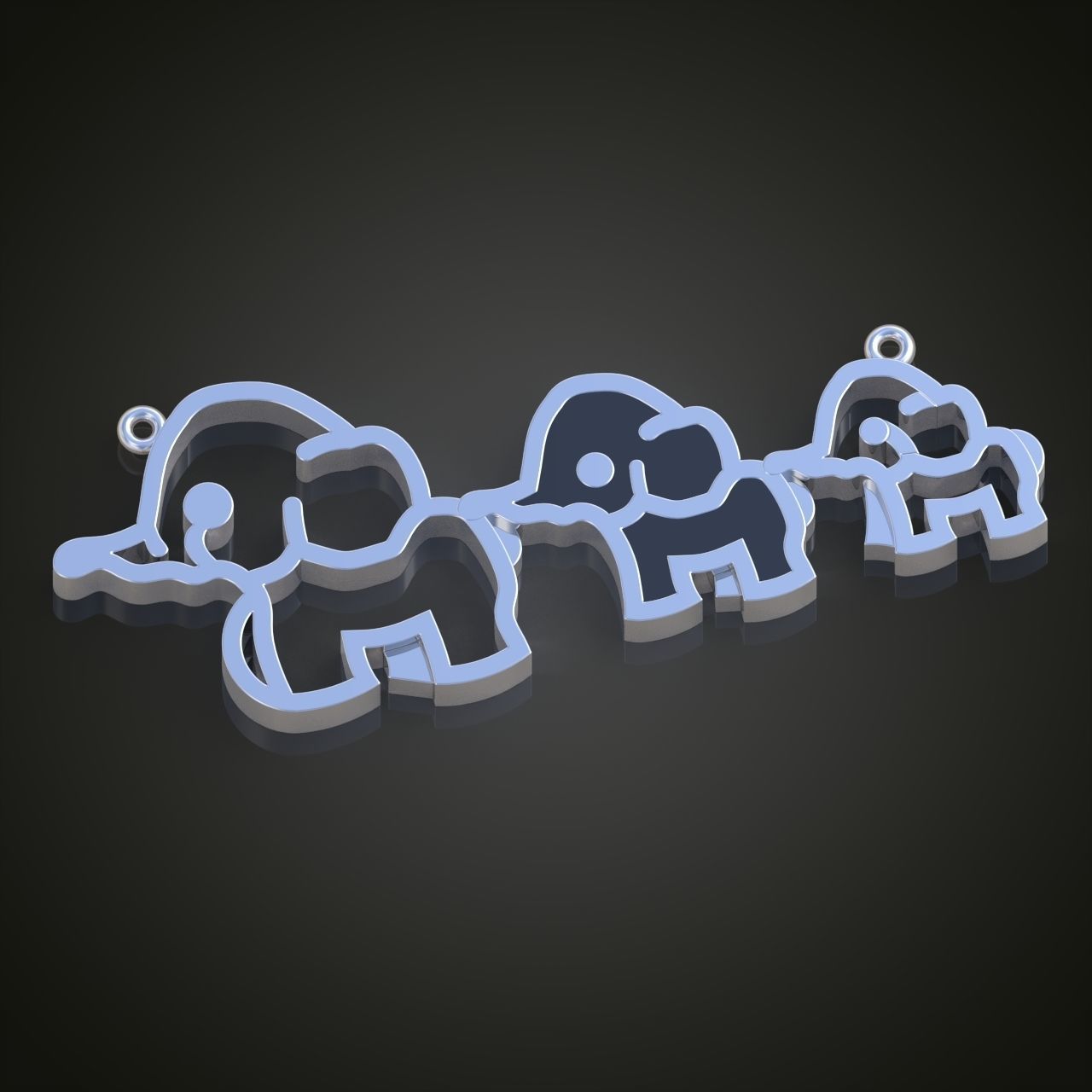 Pendant model 3D 0225 printable model 3D print model_2