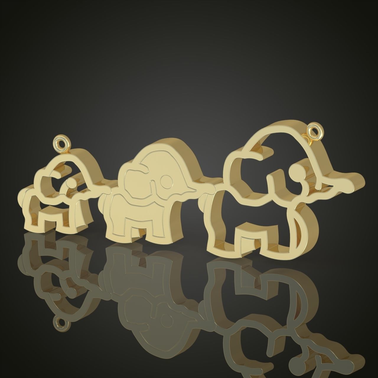 Pendant model 3D 0225 printable model 3D print model_7