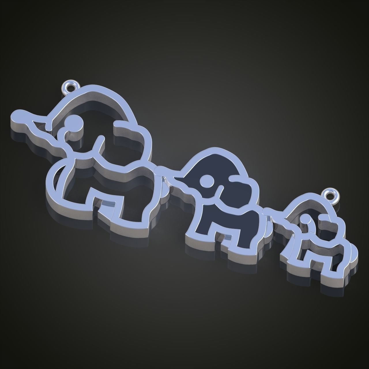 Pendant model 3D 0225 printable model 3D print model_1