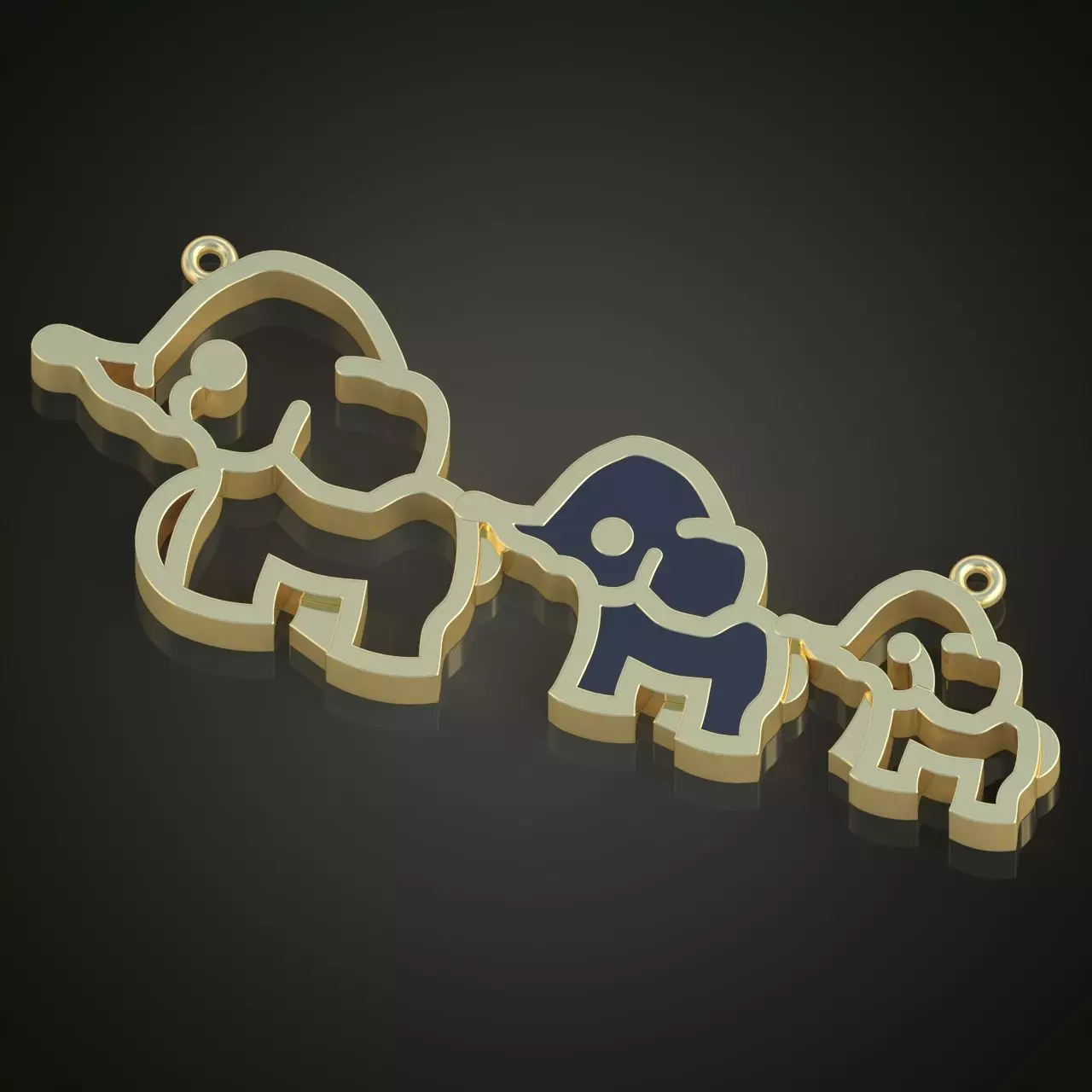 Pendant model 3D 0225 printable model 3D print model_0