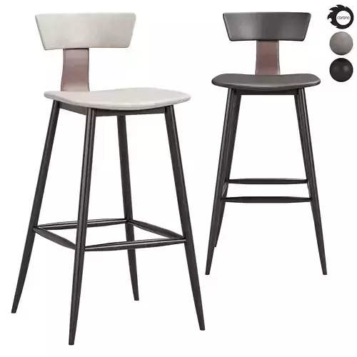Semi bar chair ANT black