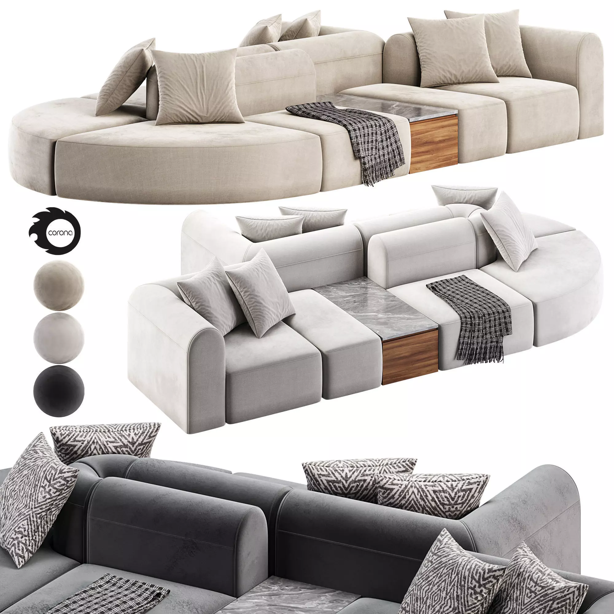 Neri Hu Evolves Joseph Hoffman s Iconic Chair With Blocks 3D model_0