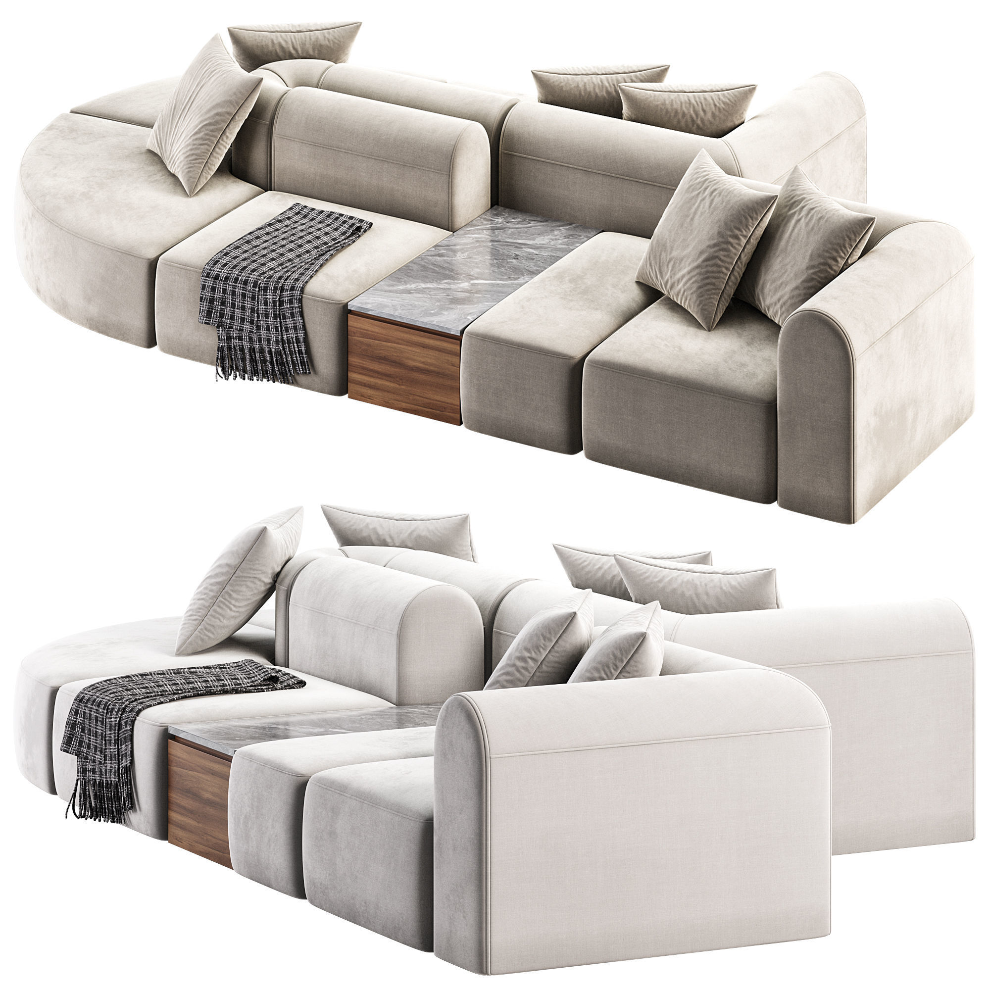 Neri Hu Evolves Joseph Hoffman s Iconic Chair With Blocks 3D model_1