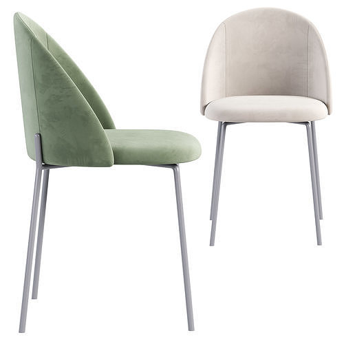 Chair Monty mint  3D model 2