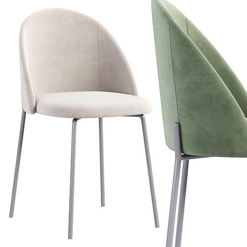 Chair Monty mint  3D model 3