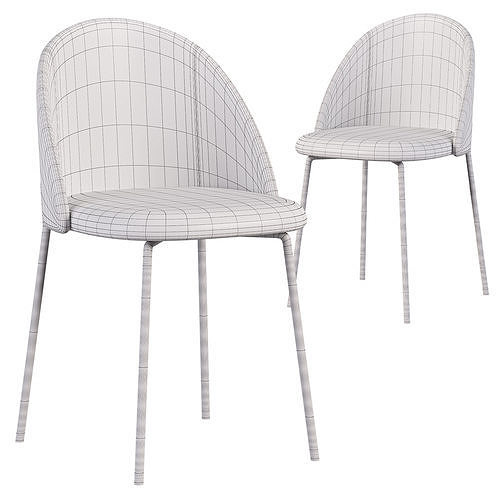 Chair Monty mint  3D model 4