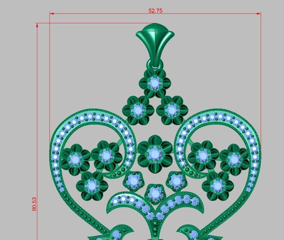 Pendant model 3D 0228 printable model 3D print model_11