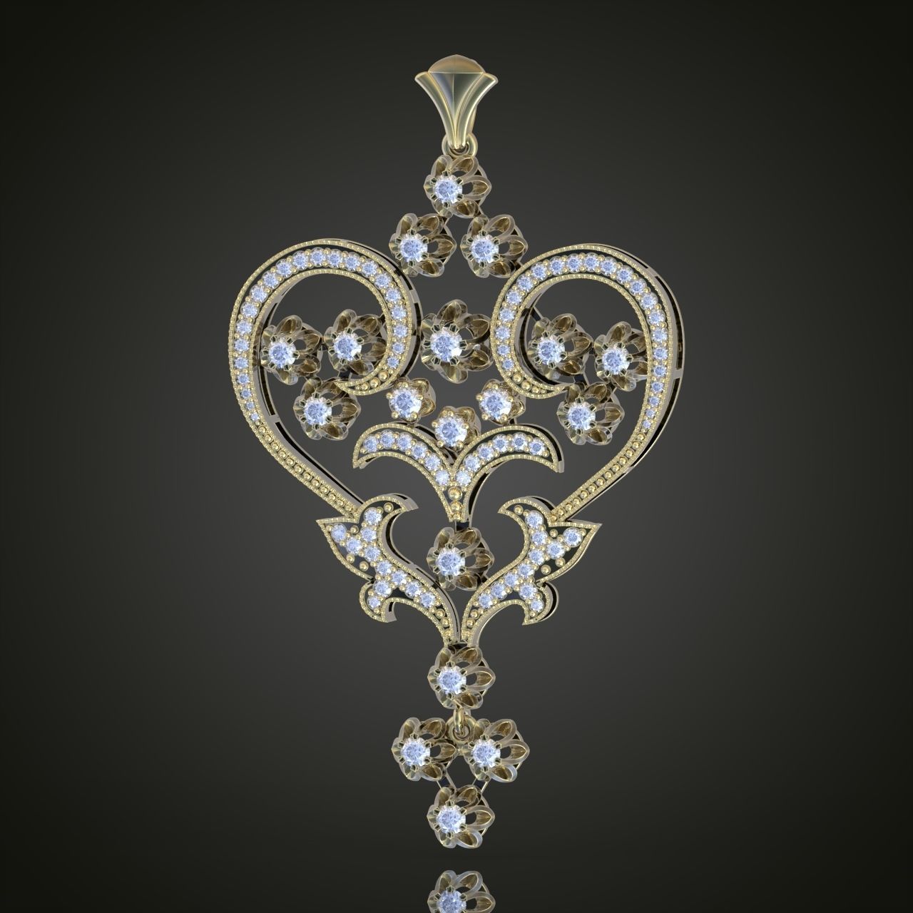 Pendant model 3D 0228 printable model 3D print model_5