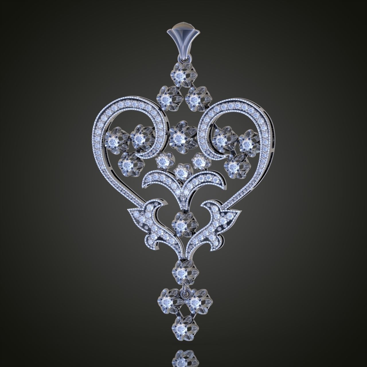 Pendant model 3D 0228 printable model 3D print model_4